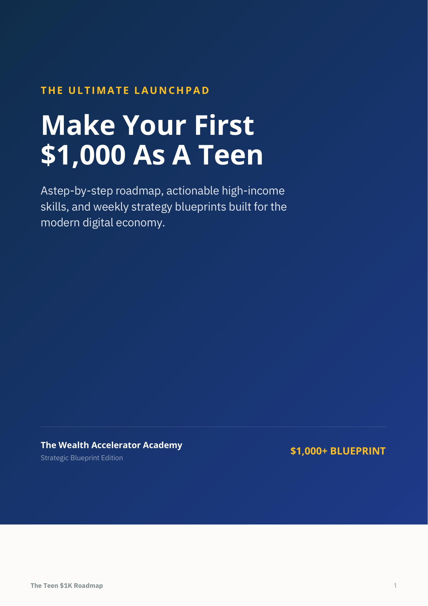 Make Your First $1,000 as a Teen: Step-by-Step Guide
